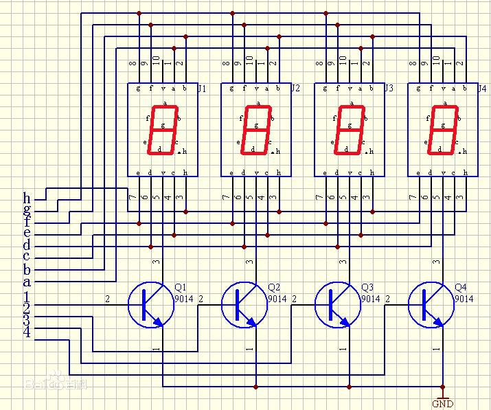 请教51单片机接多位共阴数码管的问题?