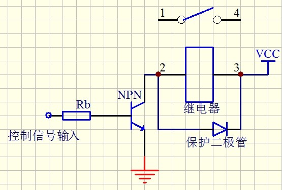 5v五腳繼電器如何設計電路做高電平觸發繼電器