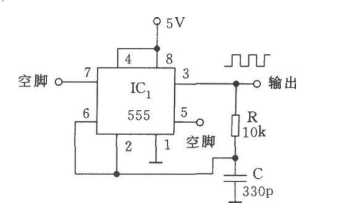怎么用ne555做一个1k的方波输出器