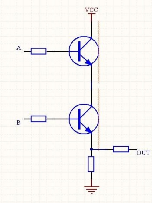逻辑与门如何用三极管搭电路使用