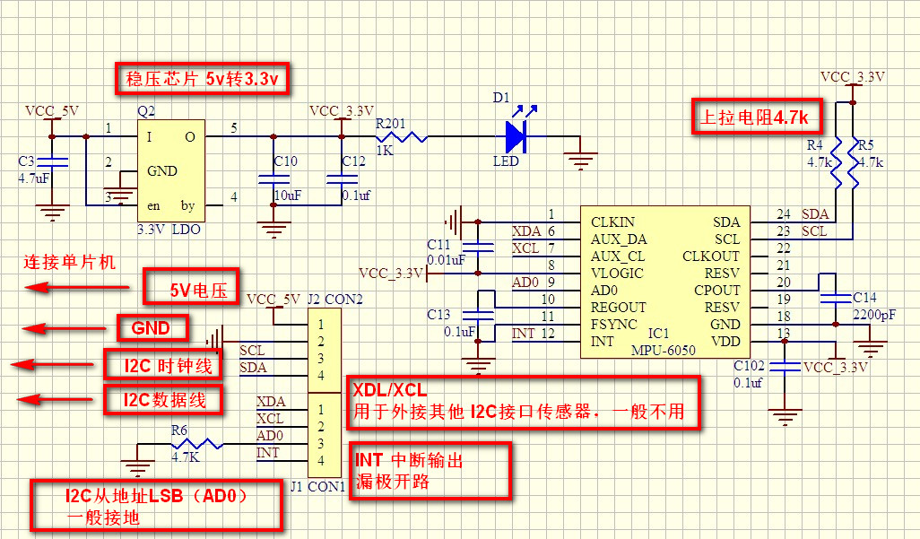 树莓派基础实验31:mpu6050陀螺仪加速度传感器实验